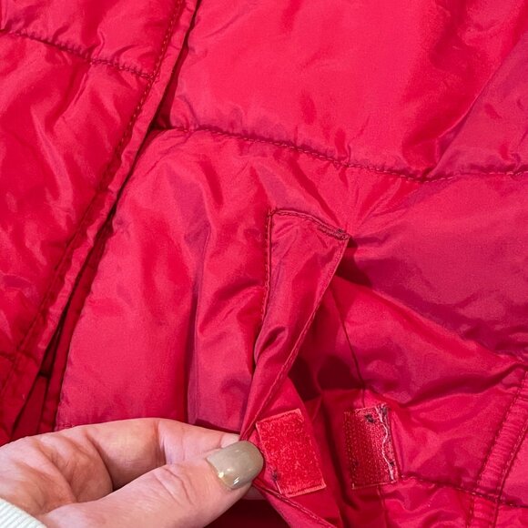 Tommy Jeans Red Puffer Vest M Nylon Womens Sleeveless Outerwear Vintage - Picture 6 of 11